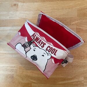 Coca-Cola Red Insulated Cooler Lunch Bag with Polar Bear Motif